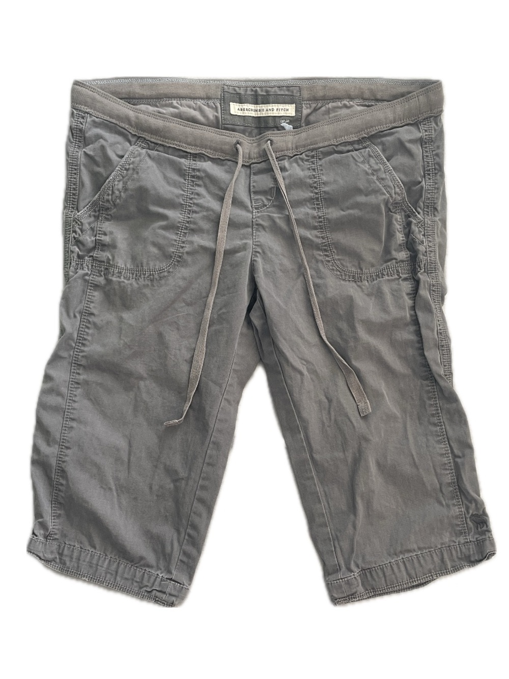 ✰ Abercrombie & Fitch Gray Drawstring Capris ✰